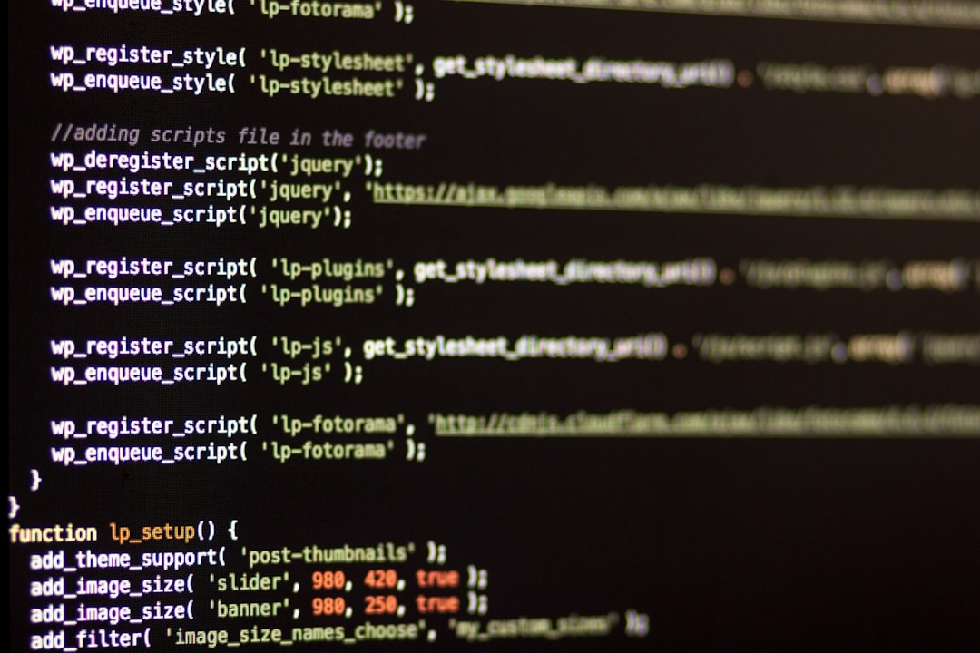 Photo WordPress dashboard